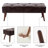 Liniyah Faux Leather Upholstered Bench-1903808167