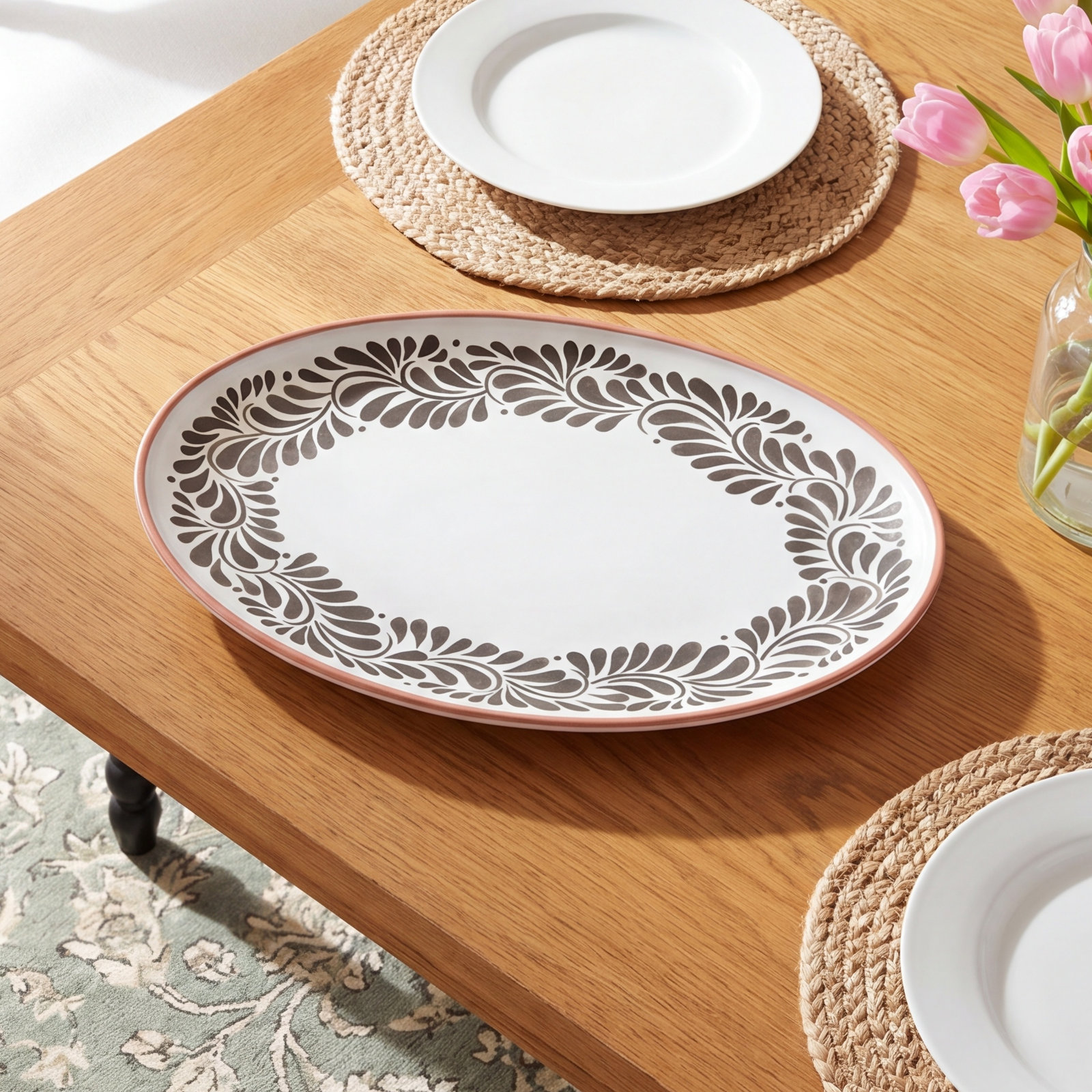INFUSE Lebrillo Platter, Black/White
