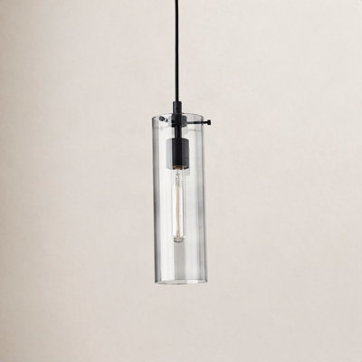 Gilbert 1 - Light Black Cylinder Pendant