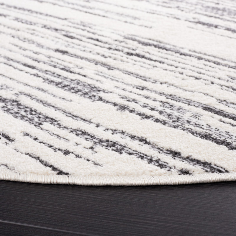 Tapis abstrait Alamo Performance, Rond 6 pi 7 po