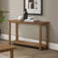 Console de canapé d'entrée en bois brun patiné | Idée de cadeau