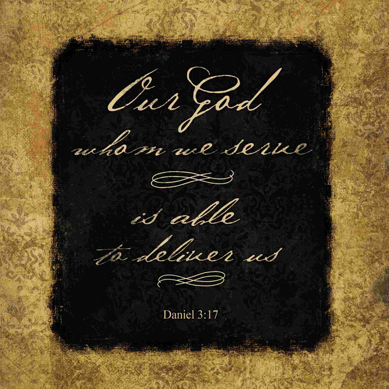 Our God Whom We - impression sur toile tendue, H 12 po x l 12 po