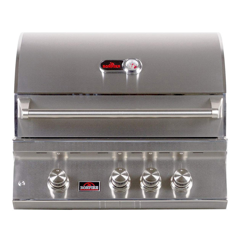 Bonfire Grills 3 - Burner Built-In Liquid Propane Gas Grill