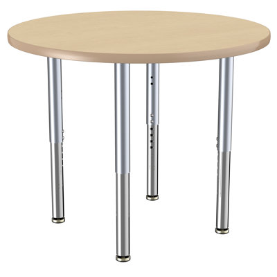 Table ronde à hauteur réglable