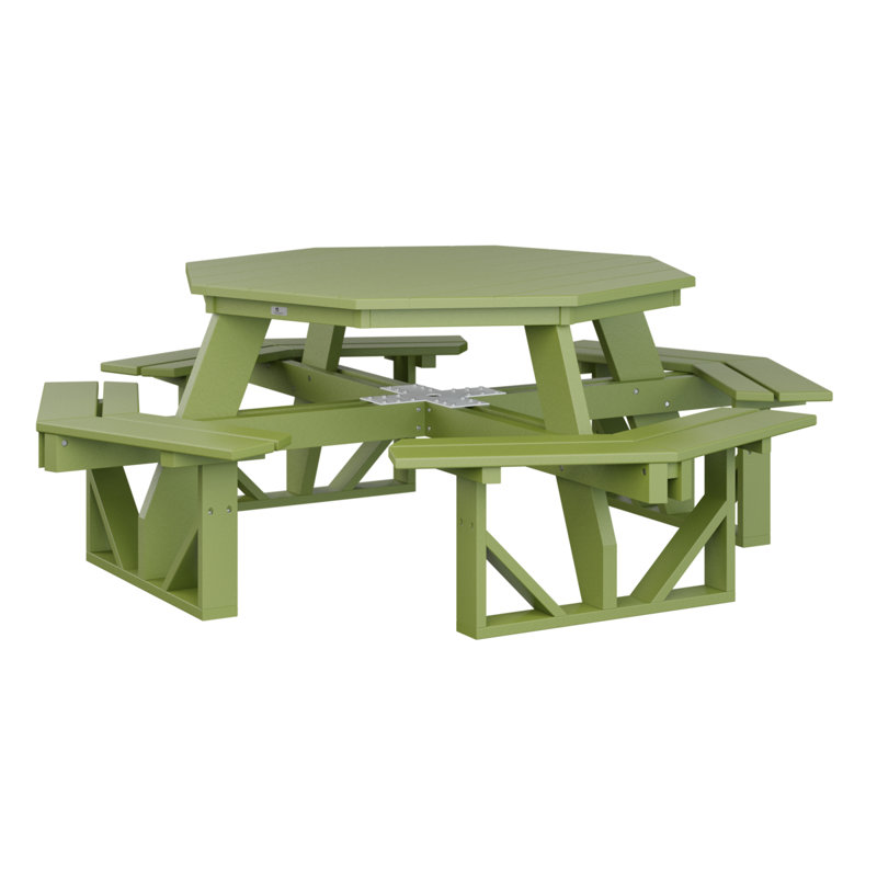 Table de pique-nique octogonale Berlin Gardens, Vert kiwi