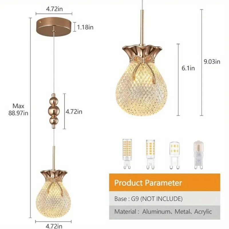 Luminaires suspendus Golden Bag