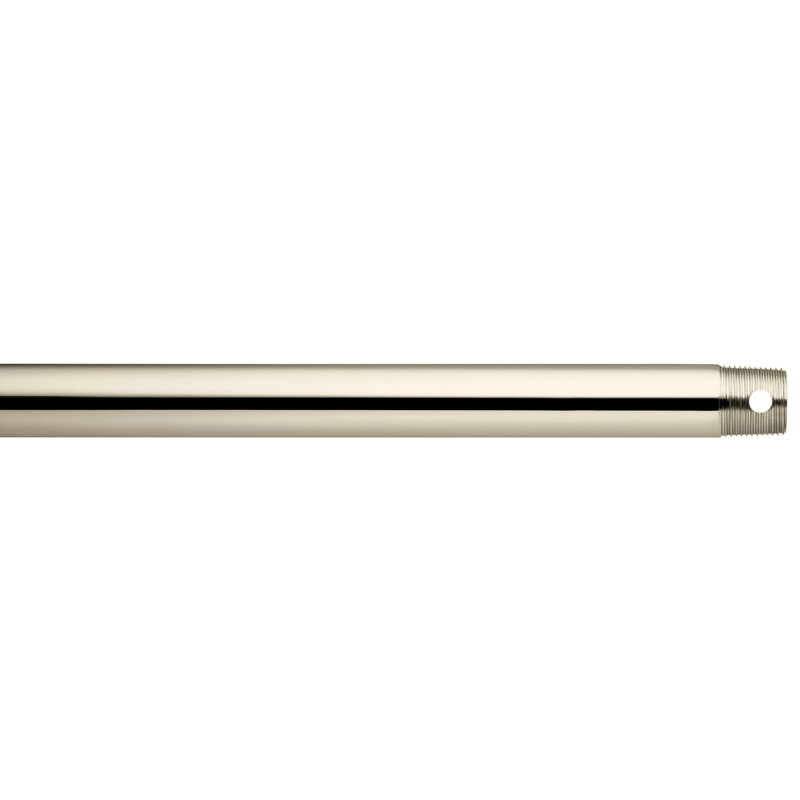Tige de ventilateur de plafond Kittery Point Maglione, H 12 po x l 0,75 po x P 0,75 po, Nickel poli