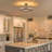 Luxury Crystal Drum Semi Flush Mount Light-251136081-251136090