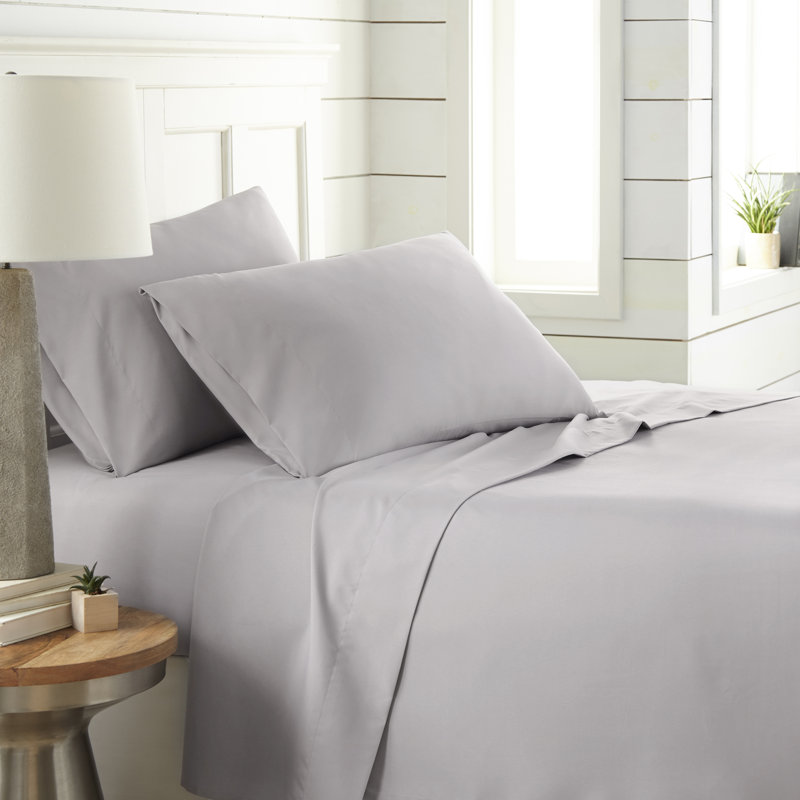 Classic Collection From Southshore Fine Linens Classic Sheet Set, Queen, Light Gray