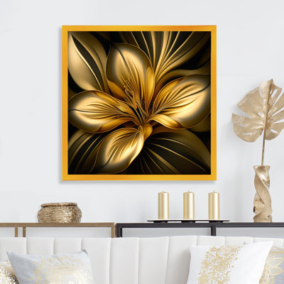 Lily Gold I -  Canvas Wall Art