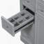 Meuble-lavabo 36 po sans lavabo, base d'armoire seulement, une armoire et six tiroirs, gris-120226037