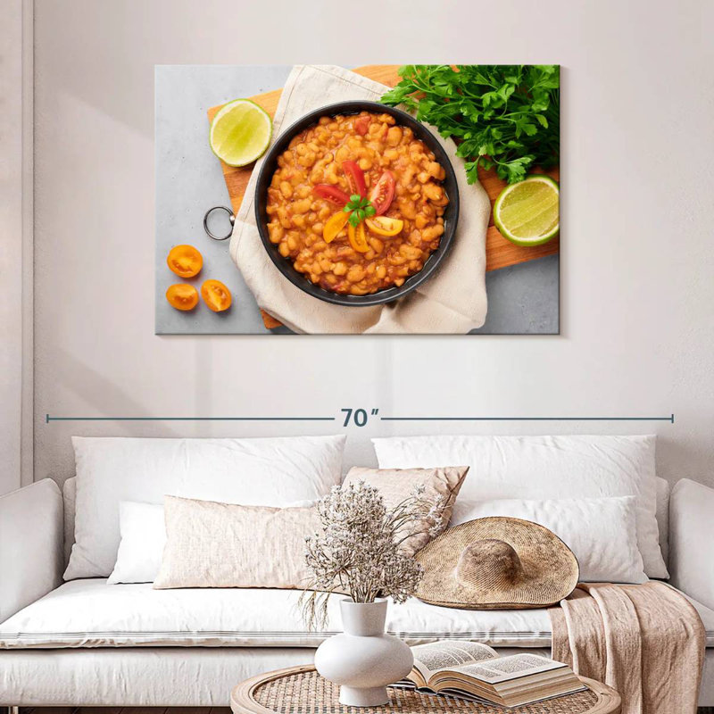 Egyptian Fava Beans, 30" H x 45" W