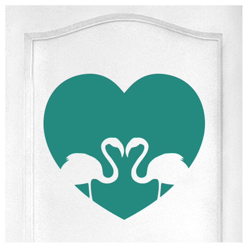 Animals Wall Decal, Aqua Green