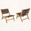 Ensemble de 2 chaises longues sans accoudoirs en bois d'acacia-1878668181