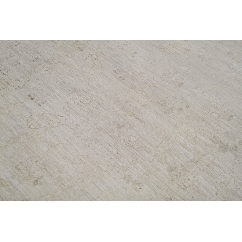 Tapis beige noué à la main de haute qualité