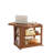 27.5"-36.2"Drop Leaf Expandable Rolling Coffee Table with Double Storage Shelves,  Foldable Side Dining Cart for Small Space Living Room-1628801945