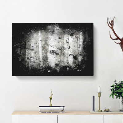 Silver Birch Tree Forest - Wrapped Canvas