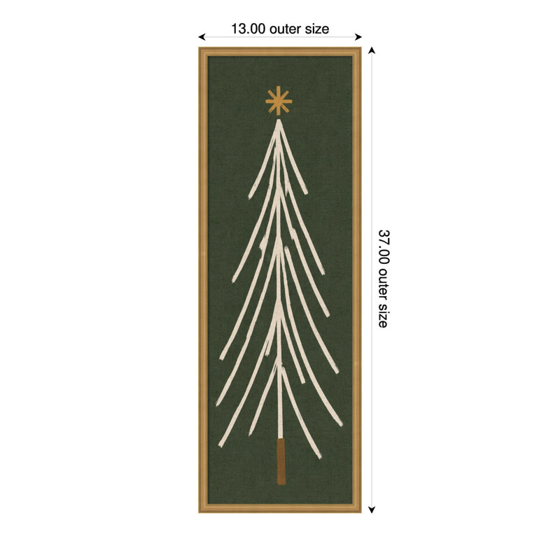 Tableau magnétique en tissu encadré, panneau minimaliste en forme d'arbre, organisation murale