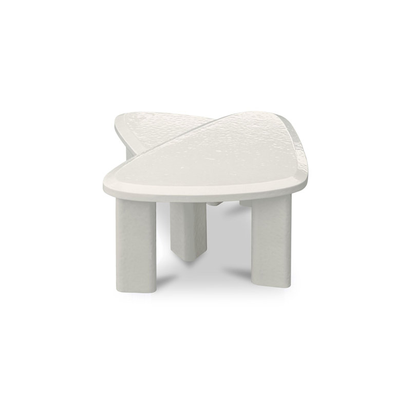 Sophie Outdoor Coffee Table, Cream Lacquer