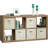 Sauder Stow-Away 8-Cube Organizer With Fabric Bins, Versatile Storage Solution For Home And Office