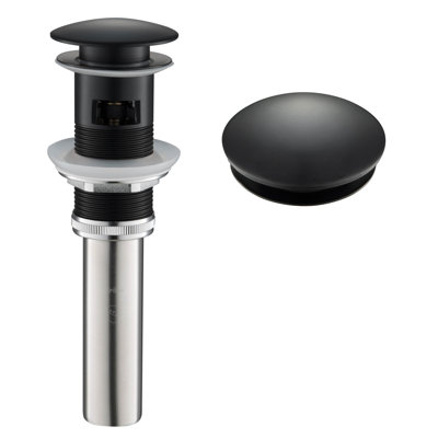 Pop-Up Bathroom Sink Drain with Overflow