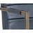 Faux Leather Armchair - Blue