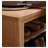 Natural-coloured rectangular solid wood low shoe cabinet-1573660880