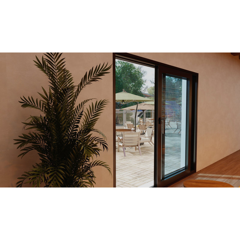 Porte escamotable et isolante en aluminium Luvindow
