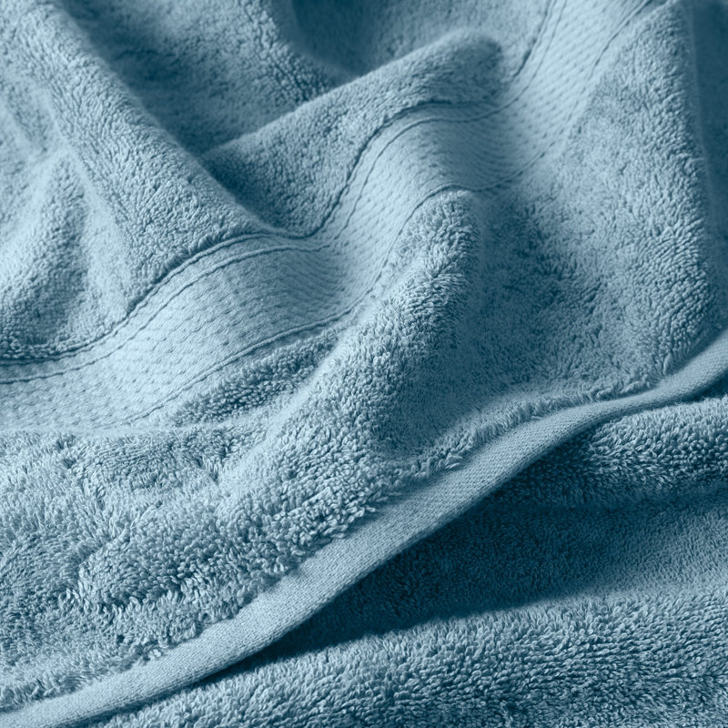 Scotia Egyptian Cotton Bath Towel Set, Denim Blue, 3Pc Towel Set  (1Bath, 1Hand, 1Face)