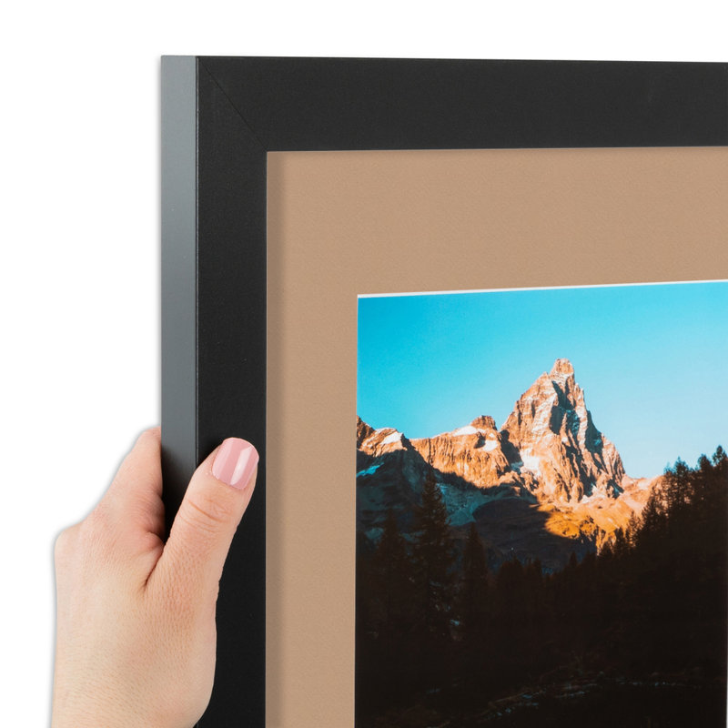 Cadre pour photo simple 5 "x 5" en bois mat, Sable du désert