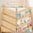 4-Tier Kids Bookshelf with Triangular Support, Ideal for Organizing Spaces