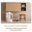 Armoire de salle de bain murale 36 po en noyer avec comptoir, sans lavabo