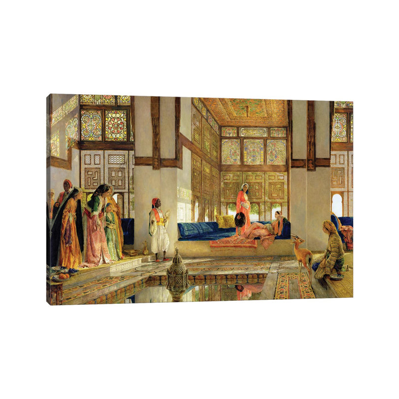 The Reception, 1873 by John Frederick Lewis - Wrapped Canvas Painting, 101.6 cm H x 66.04 cm W x 3.175 cm D