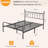 Metal Bed Frame with Headboard & Footboard, Industrial Platform Bed with Storage, No Box Spring Needed-710046065-677697809