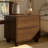 Sabirin Solid Wood Nightstand Walnut