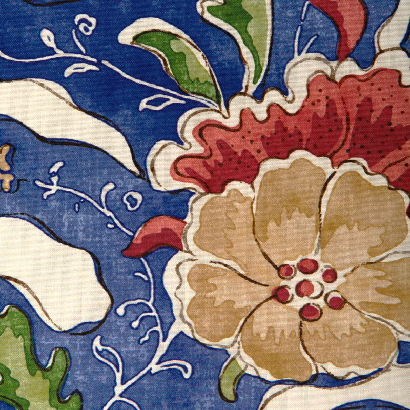 La Menagerie Riviere Print 100% Cotton Fabric, Blue