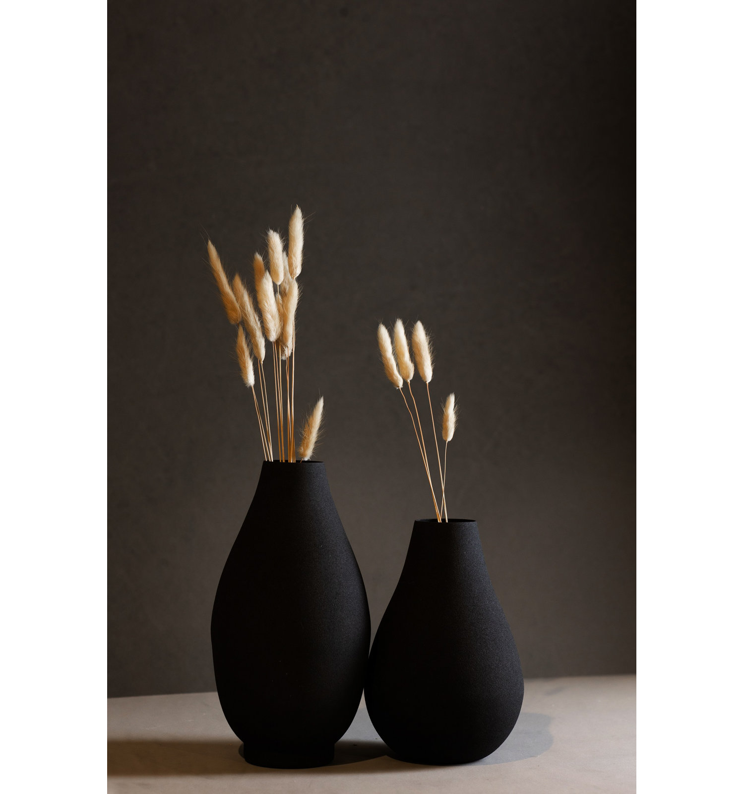 Jenny Lg. White Iron Vase 7.75"H- White, Black
