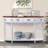 Retro Curved Wood Console Table, 52 Inch Circular Half Moon Sofa Table With Open Shelf And 2 Drawers, Solid Wood Entry Table For Living Room, Hallway-735449839
