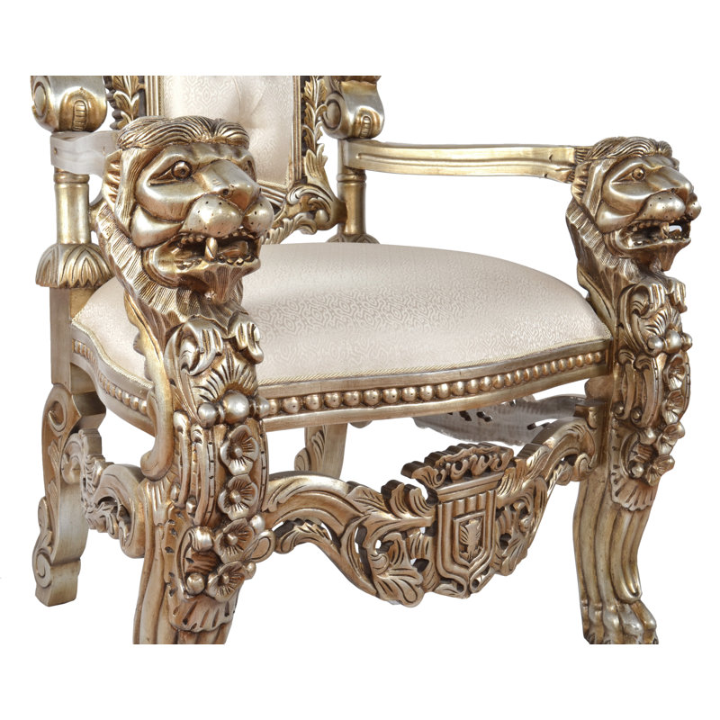 Sanora Upholstered Armchair, Off White, Platina
