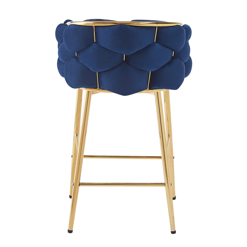 Siboney Luxurious Counter Stool Set, Blue