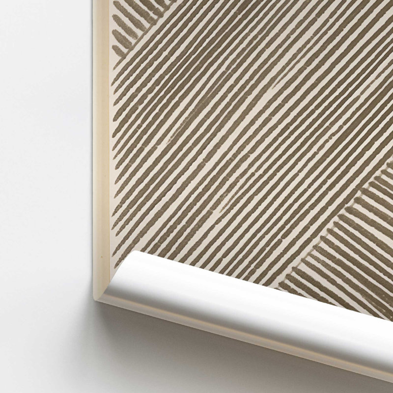 Illusion linéaire moderne I, H 16 po x l 20 po, Papier