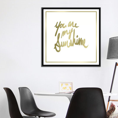 « you are my soleil », art textuel sur toile