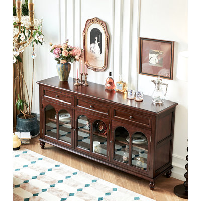 Vintage-style Cherry Wood Sideboard