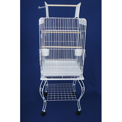 68'' Play Top Floor Bird Cage with Wheels