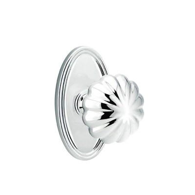 Ensemble de boutons d'intimité Emtek avec bouton ovale Roestte et Melon