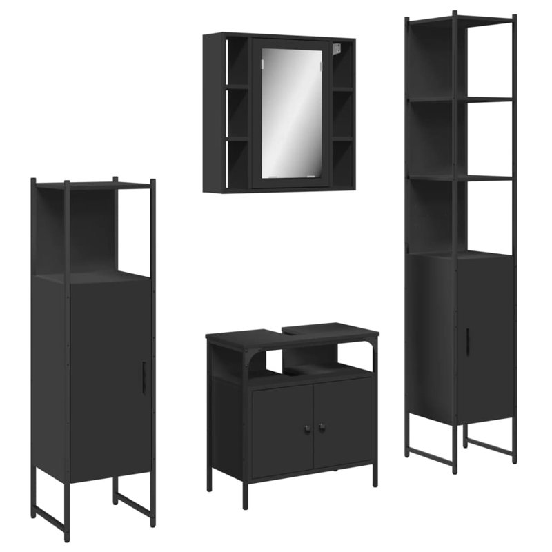 Abdulkarim Bathroom Furniture Suite, Black