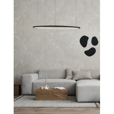 1 - Light Black LED Unique/Statement Pendant