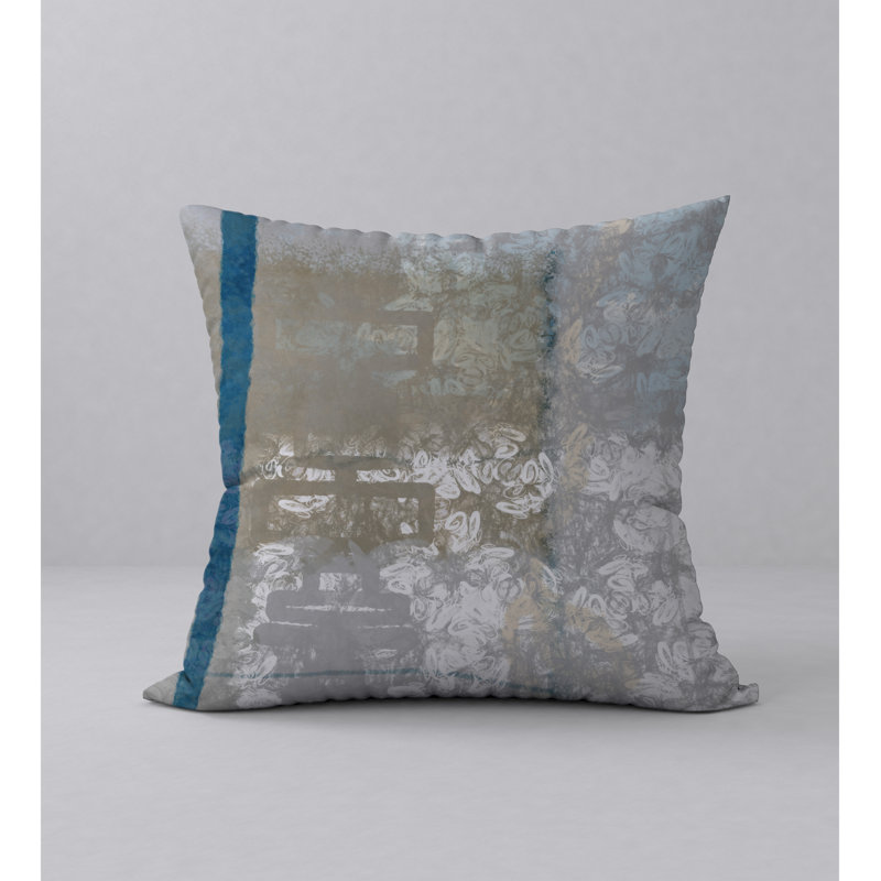 Abstract Throw Pillow, 20" H x 20" W