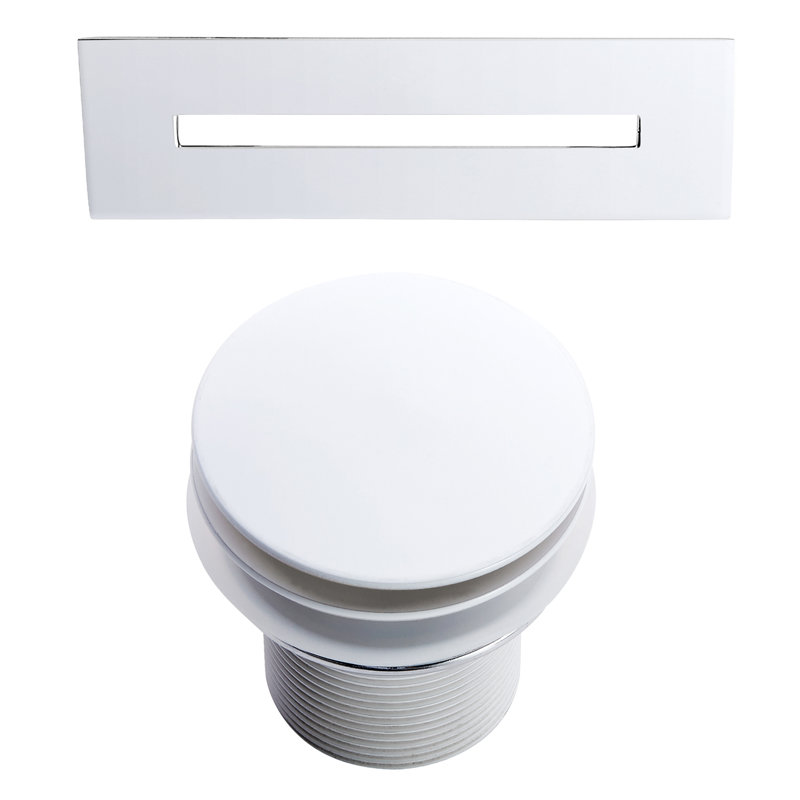 Vincent 70.62'' x 33.25'' Soaking Acrylic Bathtub, White