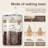 Coffee Bean Storage Container With One-Way Valve Airtight Lid Date Tracker For Coffee And More Food Fresh And Storage, Clear Borosilicate Glass Coffee Canister(1.8 Qt - 21 OZ)
